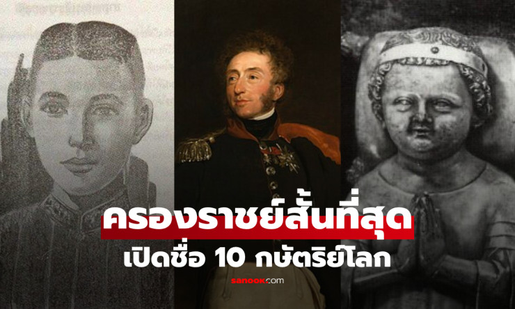 ไทยติดโผ! เปิดชื่อ 10 กษัตริย์โลก ครองราชย์สั้นที่สุด แค่ 20 นาทีถึงไม่กี่วัน เกิดอะไรขึ้น? - fahbvip