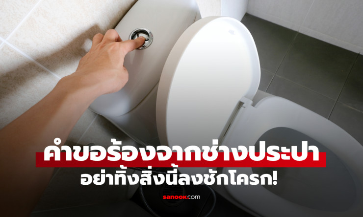 อย่าทิ้งสิ่งนี้ลงชักโครก! แม้แต่ผู้ผลิตรายใหญ่ยังเตือน อาจทำท่ออุดตันเสียหาย - fahbvip