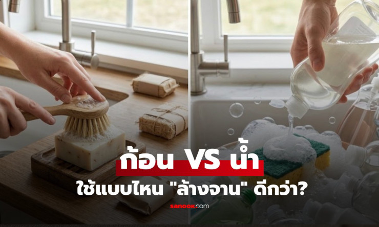 เทียบชัดๆ สบู่ก้อนล้างจาน ประหยัด-ปลอดภัย และดีกว่าน้ำยาล้างจานจริงไหม?
