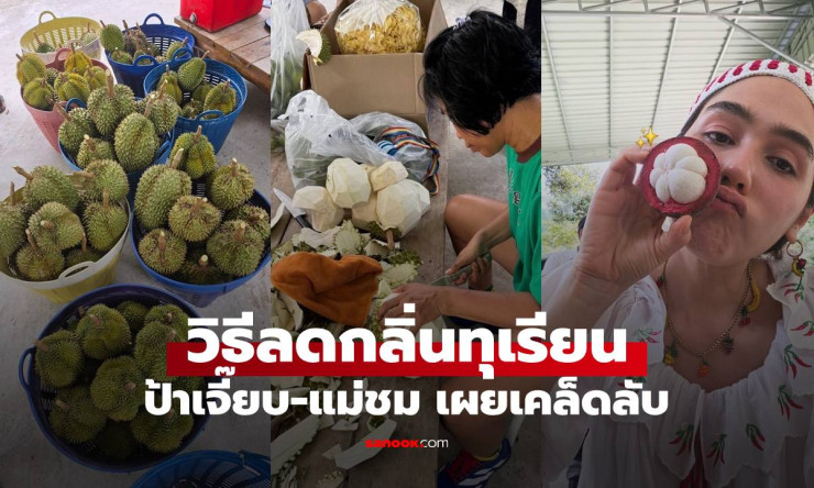 ช็อกเลย! ป้าเจี๊ยบ-แม่ชม เผยเคล็ดลับปอกทุเรียนดับกลิ่นรถ 100% ชาวเน็ตกรี๊ด ได้ผลจริงเวอร์! - fahbvip